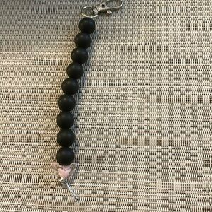 Keychain with butterfly pendant